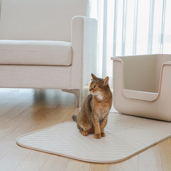 캣츠태그 묘래매트 고양이 화장실 사막화 방지 모래매트